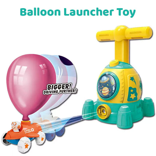 Space Ship Air Powered Balloon Launcher Toy