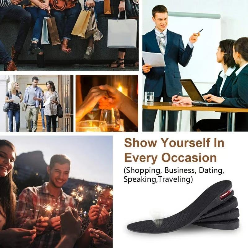 🔥HOT SALE🔥 Invisible Air Height Increase Insoles Pair - With Adjustable Height 3cm to 9cm 👞