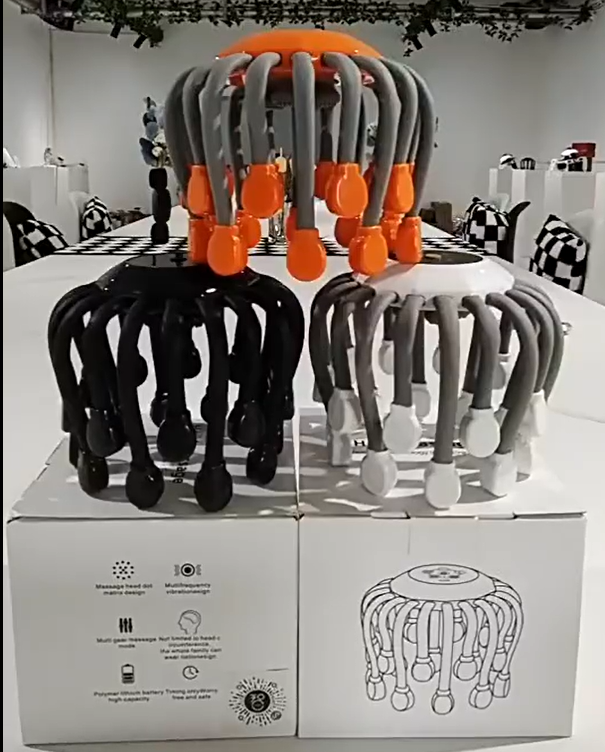 Calm and Relaxing Octopus Head Massager