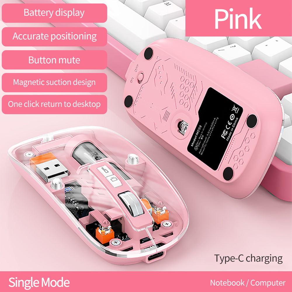 Wireless Dual Mode Rechargeable Mouse