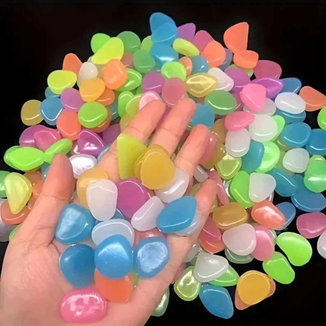 Glow In Dark Garden Rocks (Pack Of 100 pcs)