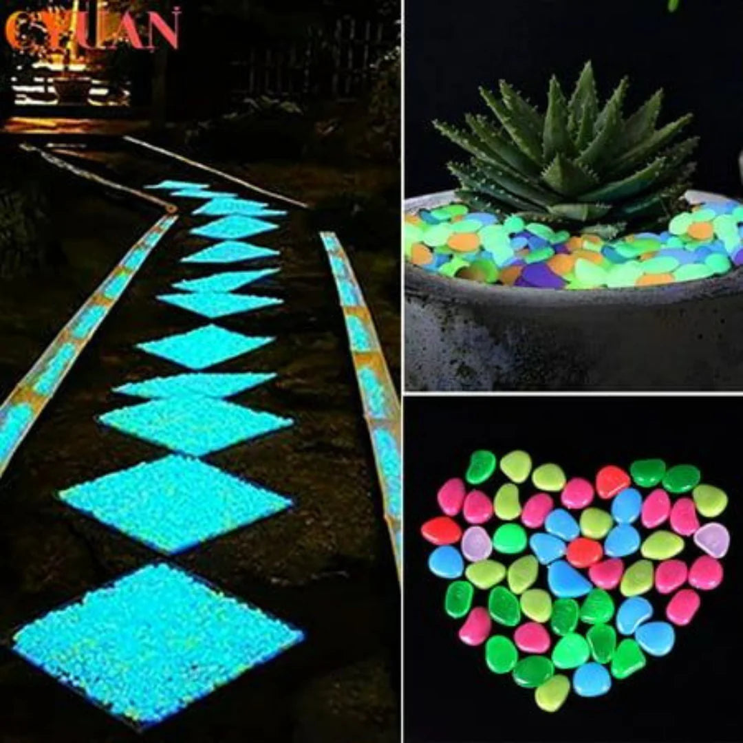 Glow In Dark Garden Rocks (Pack Of 100 pcs)