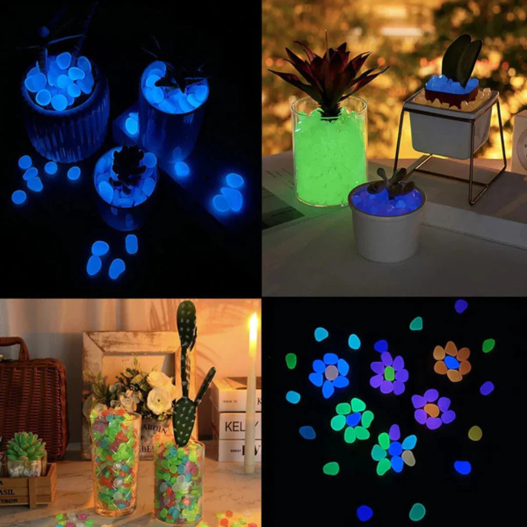Glow In Dark Garden Rocks (Pack Of 100 pcs)