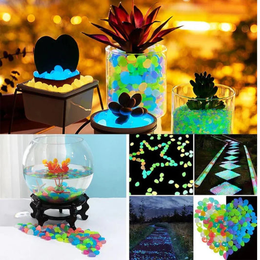 Glow In Dark Garden Rocks (Pack Of 100 pcs)
