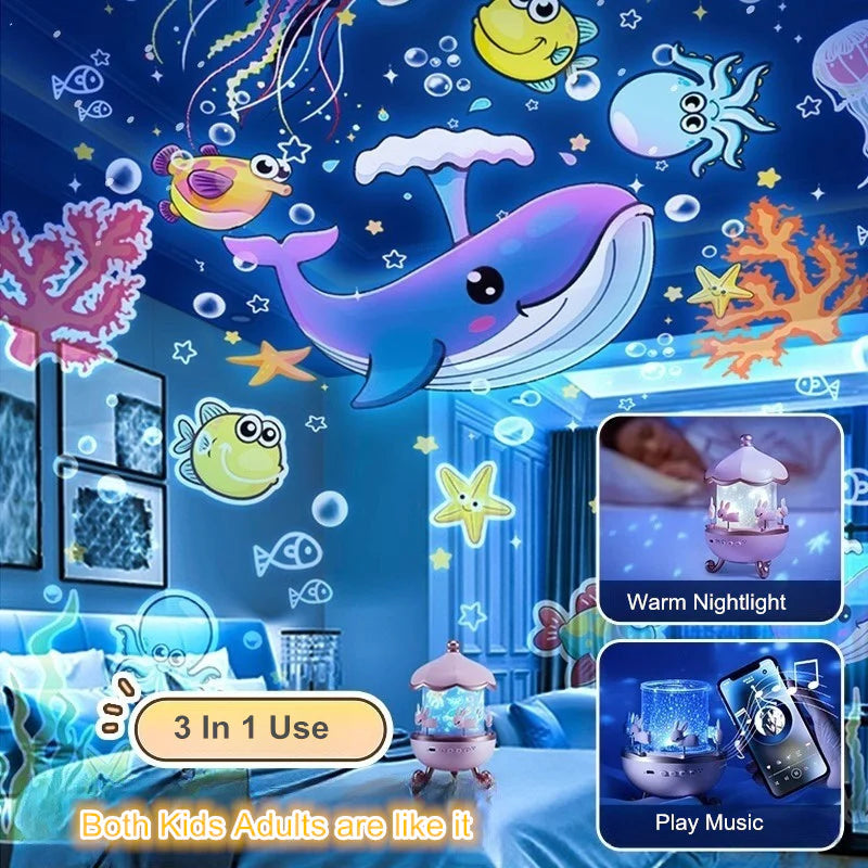 Magical Starry Night Projector Lamp for Kids